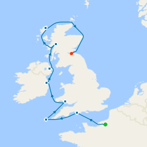 British Isles from Rouen