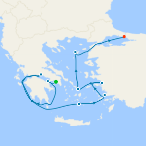 Aegean Sea Odyssey via the Corinth Canal from Athens