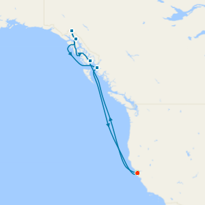 Alaska with Dawes Glacier from San Francisco with Stay