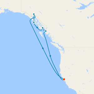 Alaska with Dawes Glacier from San Francisco with Stay