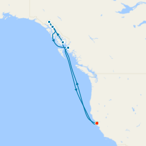 Alaska with Dawes Glacier from San Francisco with Stay