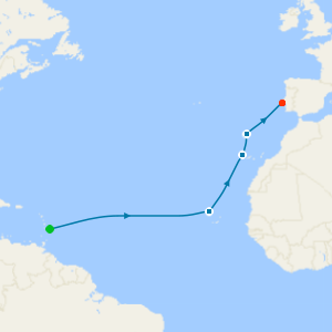 Atlantic Eastbound from Barbados to Lisbon