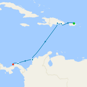 New World Caribbean Trio from San Juan to Colón