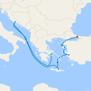 Aegean Wonders from Athens with Stay