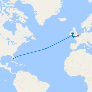 Transatlantic to Dover with Miami Beach Stay