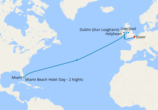 Map of the cruise map