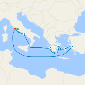 Greece and Italy from Rome with Stay
