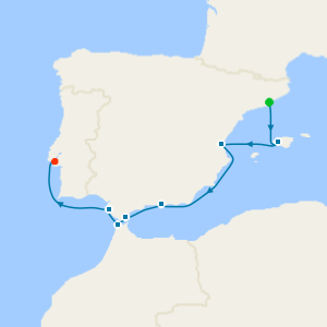 Spain & Portugal from Barcelona