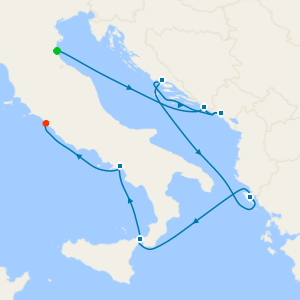 Italy, Greece & Croatia from Venice