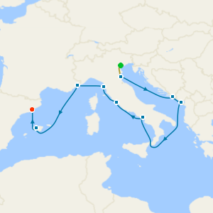Italy, France & Spain with Venice and Barcelona Stays