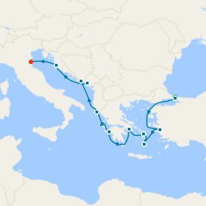 Greek Isles from Istanbul to Ravenna with Stay