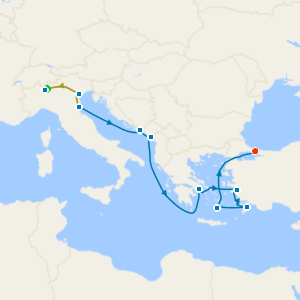 Lake Como, Venice & Istanbul Stays with Greek Isles