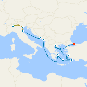 Lake Como, Venice & Istanbul Stays with Greek Isles