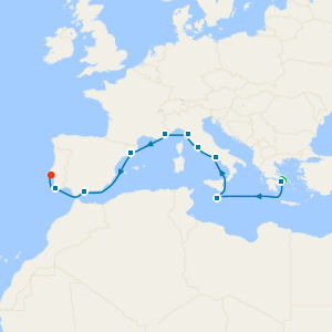 Radiant Coasts from Athens to Lisbon with Stay