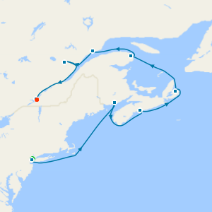 Scenic Coasts & Old Quebec with New York Stays
