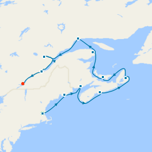 Magnifique L'Automne fr. Boston to Montreal	with Stay