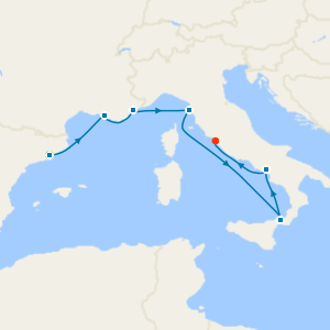 France & Italy from Barcelona with Stay