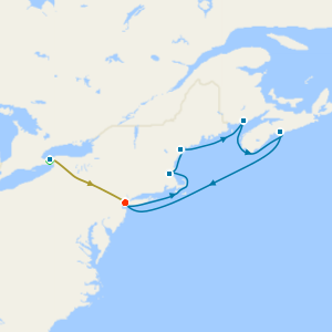 Niagara Falls, Canada & New England from New York with Stays