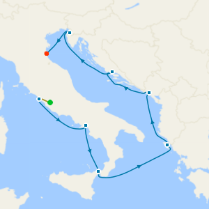 Italy, Greece & Croatia from Rome with Stay