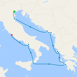 Italy, Greece & Croatia with Venice Stay