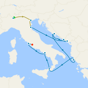 Lake Como, Venice & Rome Stays with Greece and Croatia Explorer