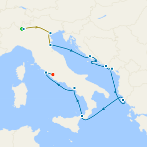 Lake Como, Venice & Rome Stays with Greece and Croatia Explorer