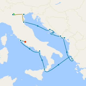 Lake Garda, Venice & Rome Stays with Greece and Croatia