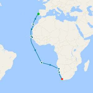 Western Africa Cruise: Senegal, Gambia & Namibia from Lisbon
