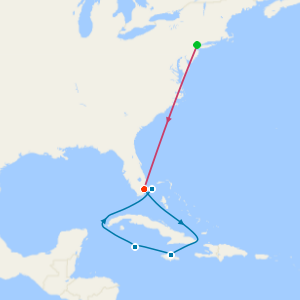 Western Caribbean & Bimini Beach Club with New York & Miami Beach Stays