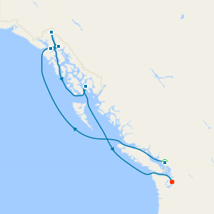 Alaska Inside Passage from Vancouver with Stay