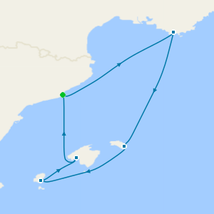 Grand Prix Cruise: Nice, Barcelona & St. Tropez from Barcelona