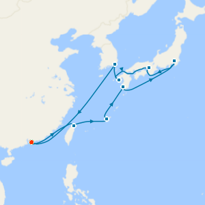Taiwan, Japan & South Korea fr. Hong Kong with Stay