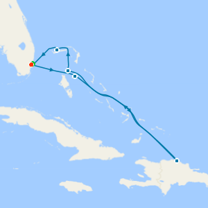 Eastern Caribbean & Fun day at Celebration Key with Miami Beach Stay