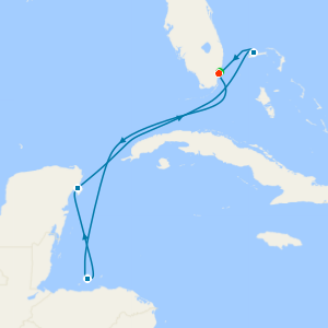 Western Caribbean & Fun day at Celebration Key with Miami Beach Stay