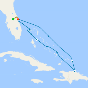 Eastern Caribbean & Fun day at Celebration Key with Orlando Stay