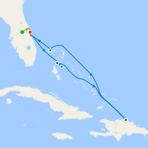 Eastern Caribbean & Fun day at Celebration Key with Orlando Stay