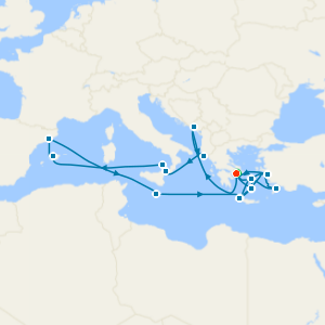 Ultimate Mediterranean Splendor Collectors' Voyage from Athens with Stay