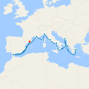 Greece, Italy & French Riviera Collectors' Voyage from Athens with Stay