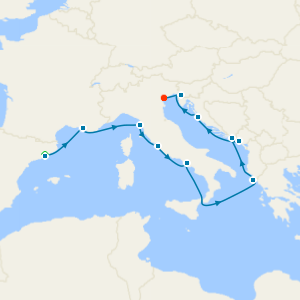 Around Italy’s Boot: Italy, Dalmatia with Barcelona and Venice Stays