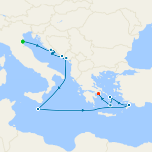 Adriatic & Greek Isles from Ravenna