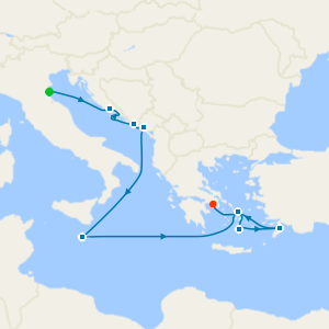 Adriatic & Greek Isles from Ravenna