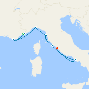 Western Mediterranean from Monte Carlo to Rome with Stay