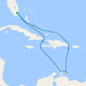Southern Caribbean from Miami