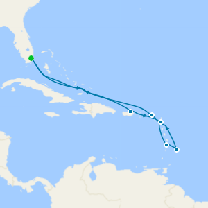 Eastern Caribbean from Miami