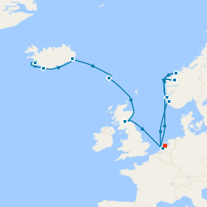 Scotland with Norwegian Fjords Collectors' Voyage with Reykjavik and Amsterdam Stays