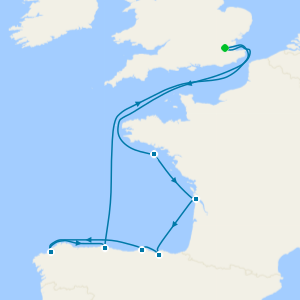 France & Spain and the Solar Eclipse from London Tilbury