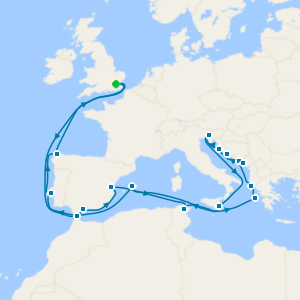 Gems of the Adriatic & Mediterranean Autumn Sun from London Tilbury