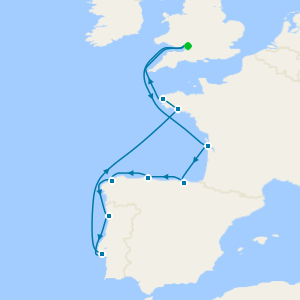 Vistas of France, Spain & Portugal from Bristol