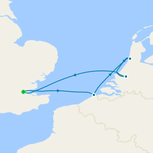 Weekend Escape to Holland & Belgium from Tilbury