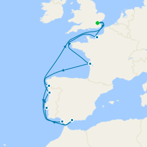 Easter Voyage to France, Spain & Portugal cruise from Tilbury